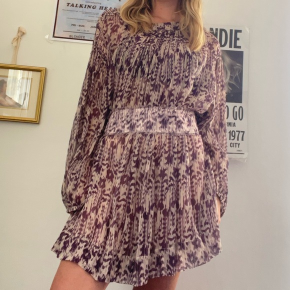 Isabel Marant Dresses & Skirts - Étoile Isabel Marant purple patterned mini dress luxury designer vintage